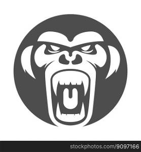 Gorilla logo icon design illustration
