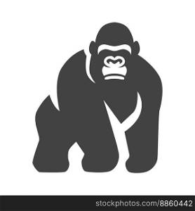 Gorilla logo vector design template.