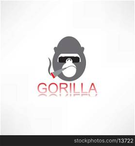 Gorilla with cigar