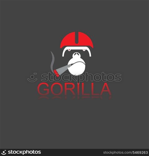 Gorilla with cigar