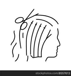got little haircut removed unnecessary line icon vector. got little haircut removed unnecessary sign. isolated contour symbol black illustration. got little haircut removed unnecessary line icon vector illustration