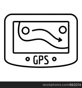 Gps device icon. Outline gps device vector icon for web design isolated on white background. Gps device icon, outline style