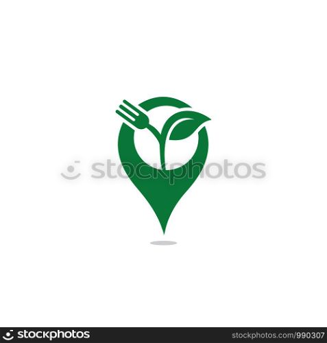 GPS garden vector logo design. GPS icon. Navigation vector logo. Navigation vector icon.
