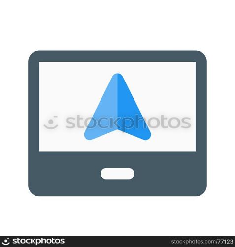 gps navigation, icon on isolated background