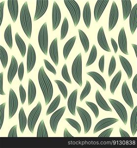 Graceful branches, leaves and flowers Seamless background in the style of nature. Vintage ornament. Leaf elements. wallpapers, wrapping paper for printing, textiles.. Graceful branches, leaves and flowers Seamless background in the style of nature. Vintage ornament.