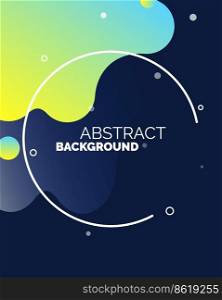 Gradient abstract shapes cover collection Vector Illustration