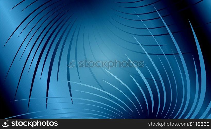 Gradient blue background with twisted abstract lines.. Gradient blue background with twisted abstract lines. Vector illustration.