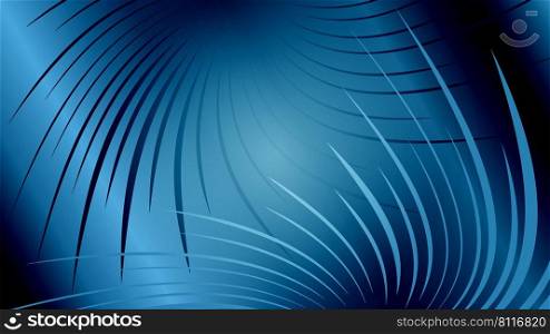 Gradient blue background with twisted abstract lines.. Gradient blue background with twisted abstract lines. Vector illustration.