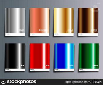 Gradient color cover set for a flyer, poster, brochure, typography or other printing products. Vector illustration.. Gradient color cover set for a flyer, poster, brochure, typography or other printing products