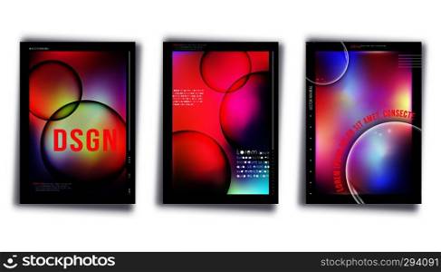 Gradient colorful cover template for the banner, flyer, poster, brochure or other printing products. Vector illustration.. Gradient colorful cover template for the banner, flyer, poster, brochure or other printing products