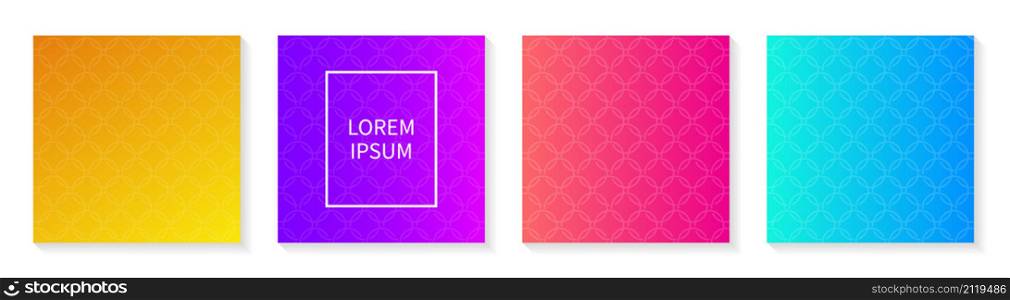 Gradient cover template with round texture