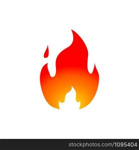 gradient fire icon in flat style, isolate vector. gradient fire icon in flat style, vector