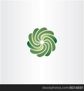 gradient green circle tech abstract logo icon vector design