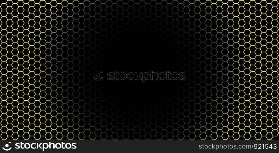gradient honeycomb background vector illustration, banner isolated - vector