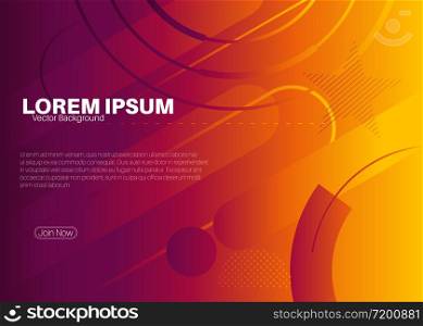 Gradient vector background. Modern poster template with geometric shapes. Abstract Cover, Web Page Design.