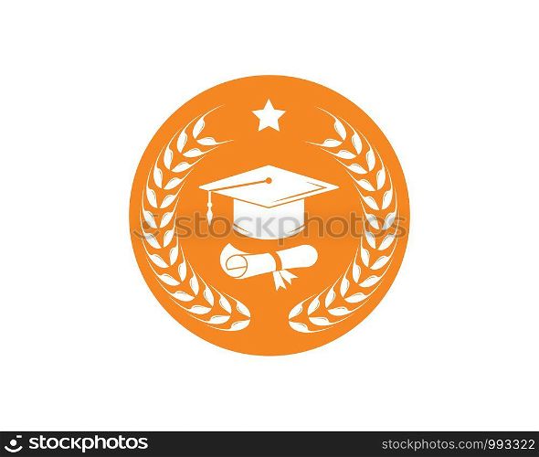 graduation cap diploma vector illustration design template
