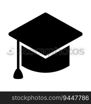 graduation cap icon vector logo template