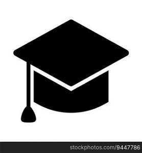 graduation cap icon vector logo template