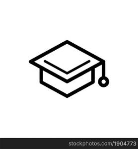 graduation cap icon vector template