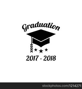 Graduation cap logo design concept