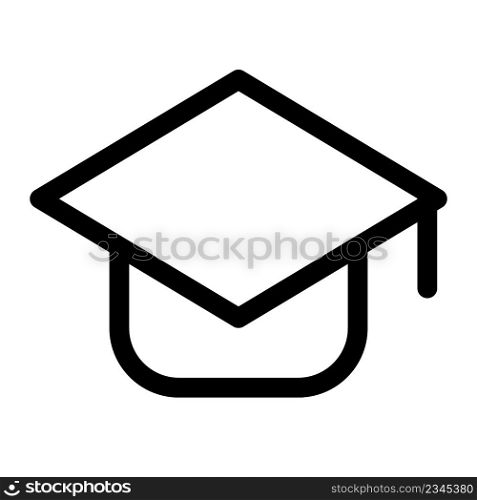 Graduation hat for isolated on white background
