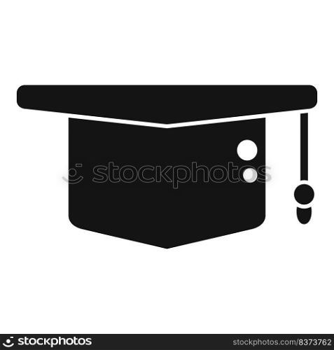 Graduation hat icon simple vector. Diploma graduation. Success master. Graduation hat icon simple vector. Diploma graduation