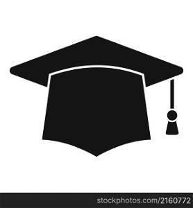 Graduation hat icon simple vector. Study exam. Academic paper. Graduation hat icon simple vector. Study exam