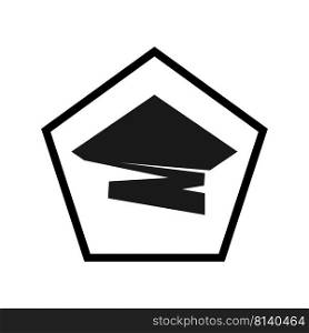 Graduation hat vector icon illustration design