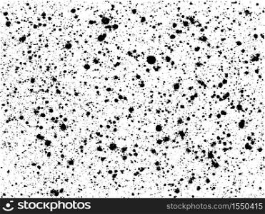 graffiti paint splatter pattern in black over white