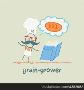 grain grower reads bread recipe