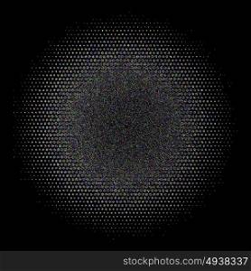 grain texture, vector abstract illustration. Abstract background, optical illusion of gradient effect. Stipple effect. Rhythmic noise particles. Grain texture