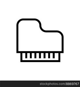 Grand piano icon line isolated on white background. Black flat thin icon on modern outline style. Linear symbol and editable stroke. Simple and pixel perfect stroke vector illustration