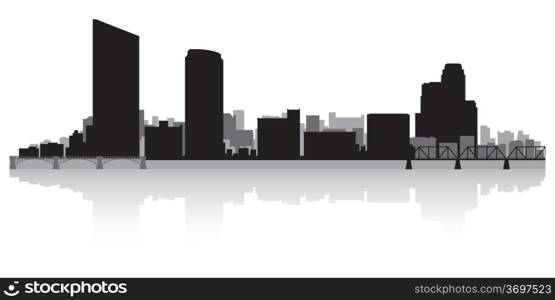 Grand Rapids USA city skyline silhouette vector illustration