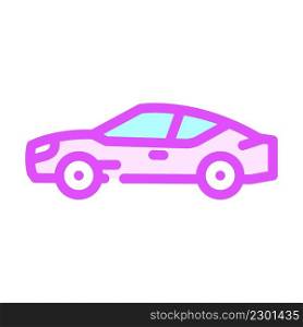 grand tourer car color icon vector. grand tourer car sign. isolated symbol illustration. grand tourer car color icon vector illustration