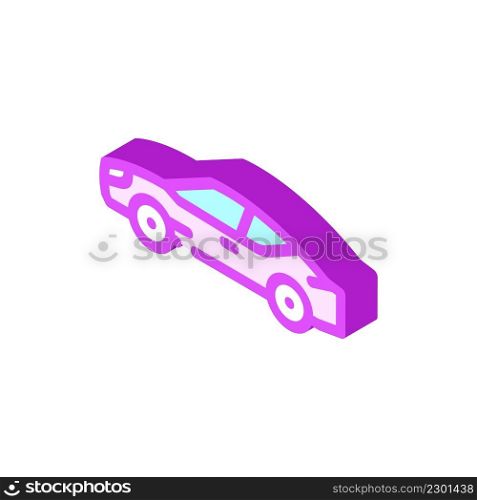 grand tourer car isometric icon vector. grand tourer car sign. isolated symbol illustration. grand tourer car isometric icon vector illustration