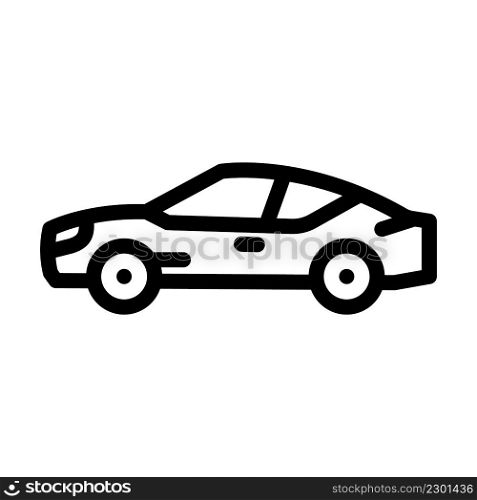 grand tourer car line icon vector. grand tourer car sign. isolated contour symbol black illustration. grand tourer car line icon vector illustration