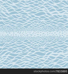 Grange Sea background. Hand drawn vector illustration