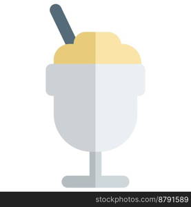 Granita ice cream light icon set
