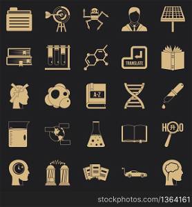 Grants icons set. Simple set of 25 grants vector icons for web for any design. Grants icons set, simple style