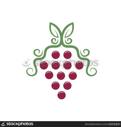 Grape fruit icon vector illustration design template