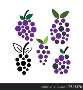 grape fruit icon vector illustration symbol design