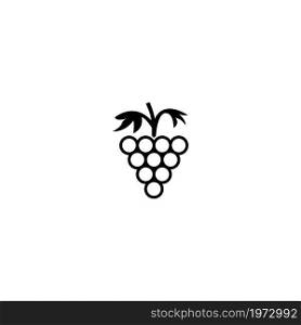 Grape linear icon symbol illustration design