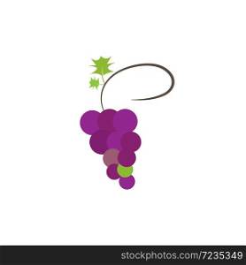 grape logo template vector design