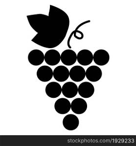 Grape silhouette icon. Fresh fruit logo. Vine symbol. Flat design. Minimal style. Vector illustration. Stock image. EPS 10.. Grape silhouette icon. Fresh fruit logo. Vine symbol. Flat design. Minimal style. Vector illustration. Stock image.