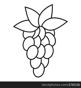 Grapes icon. Outline illustration of grapes vector icon for web. Grapes icon, outline style
