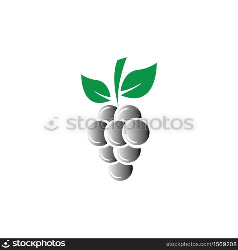 Grapes icon vector illustration design template