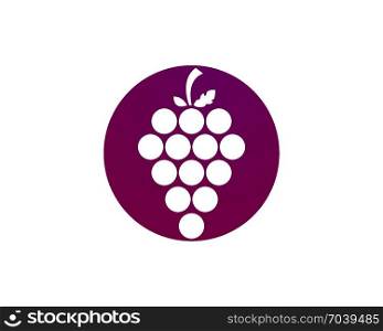 grapes Logo Template. grapes Logo Template vector illustration