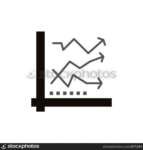 Graph, Analysis, Analytic, Analytics, Chart, Data Flat Color Icon. Vector icon banner Template