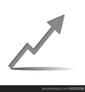 Graph arrow growth. Vector illustration. EPS 10. Stock image.. Graph arrow growth. Vector illustration. EPS 10.