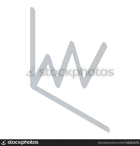 Graph chart icon. Isometric of graph chart vector icon for web design isolated on white background. Graph chart icon, isometric style